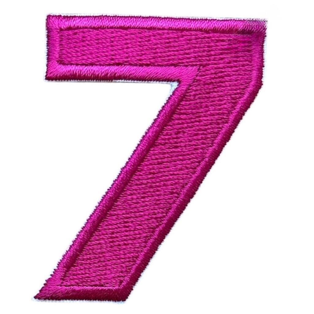 Numero 7 pinkki hihamerkki - Hoopee.fi