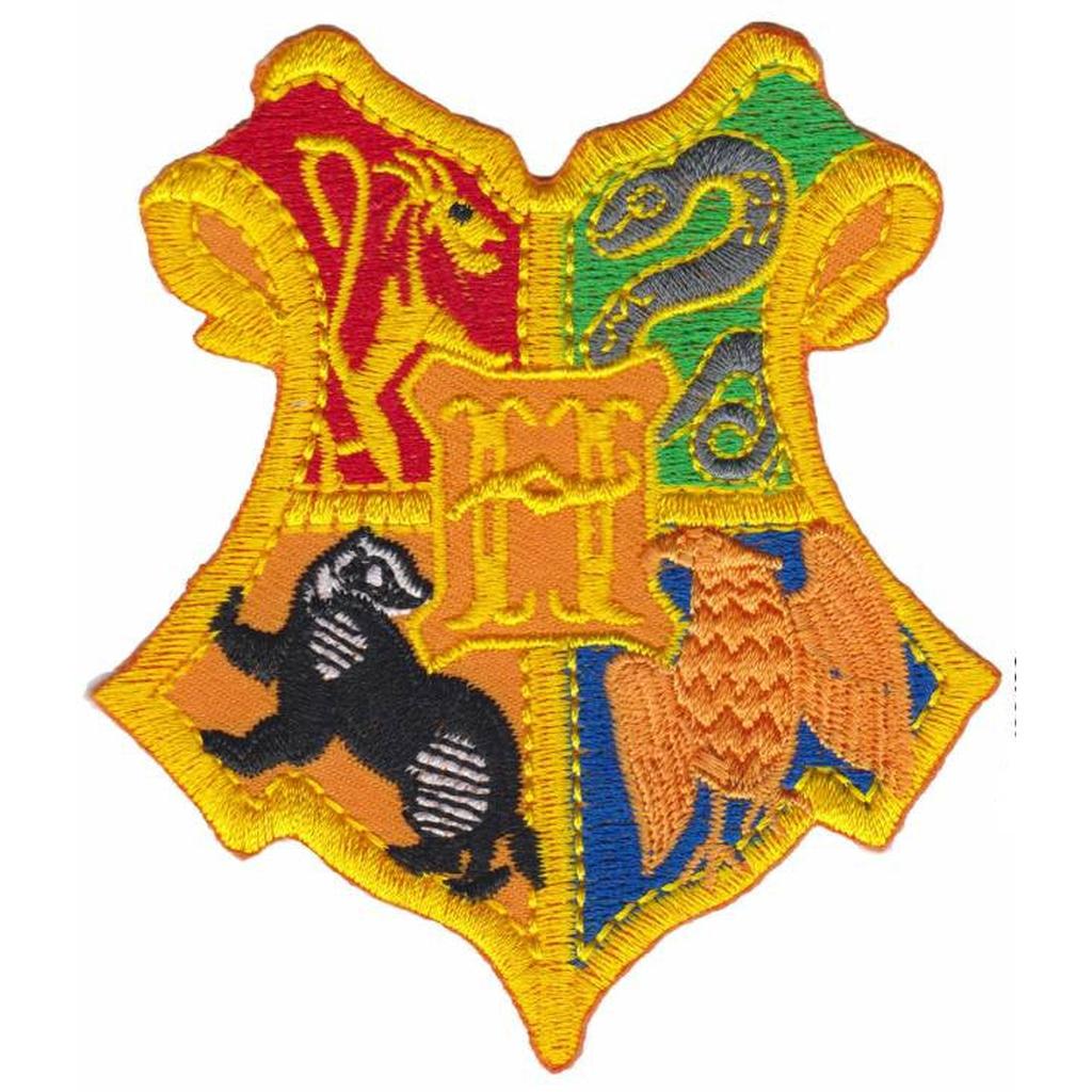 Harry Potter Hogwarts crest kangasmerkki - Hoopee.fi