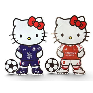 Hello Kitty Soccer vinyylitarrat 7×9 cm – 2 kpl - Hoopee.fi