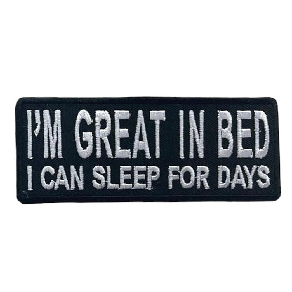 I am great in bed kangasmerkki - Hoopee.fi