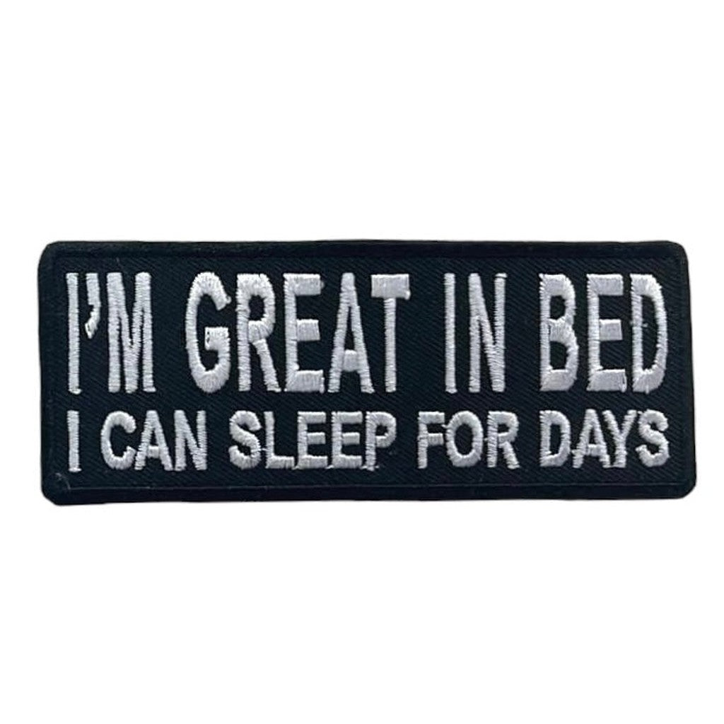 I am great in bed kangasmerkki - Hoopee.fi