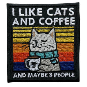 I like cats and coffee kangasmerkki - Hoopee.fi