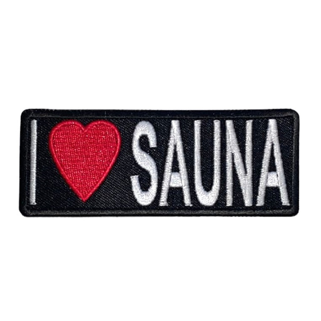 I love sauna kangasmerkki - Hoopee.fi