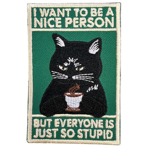 I want to be a nice person kangasmerkki - Hoopee.fi