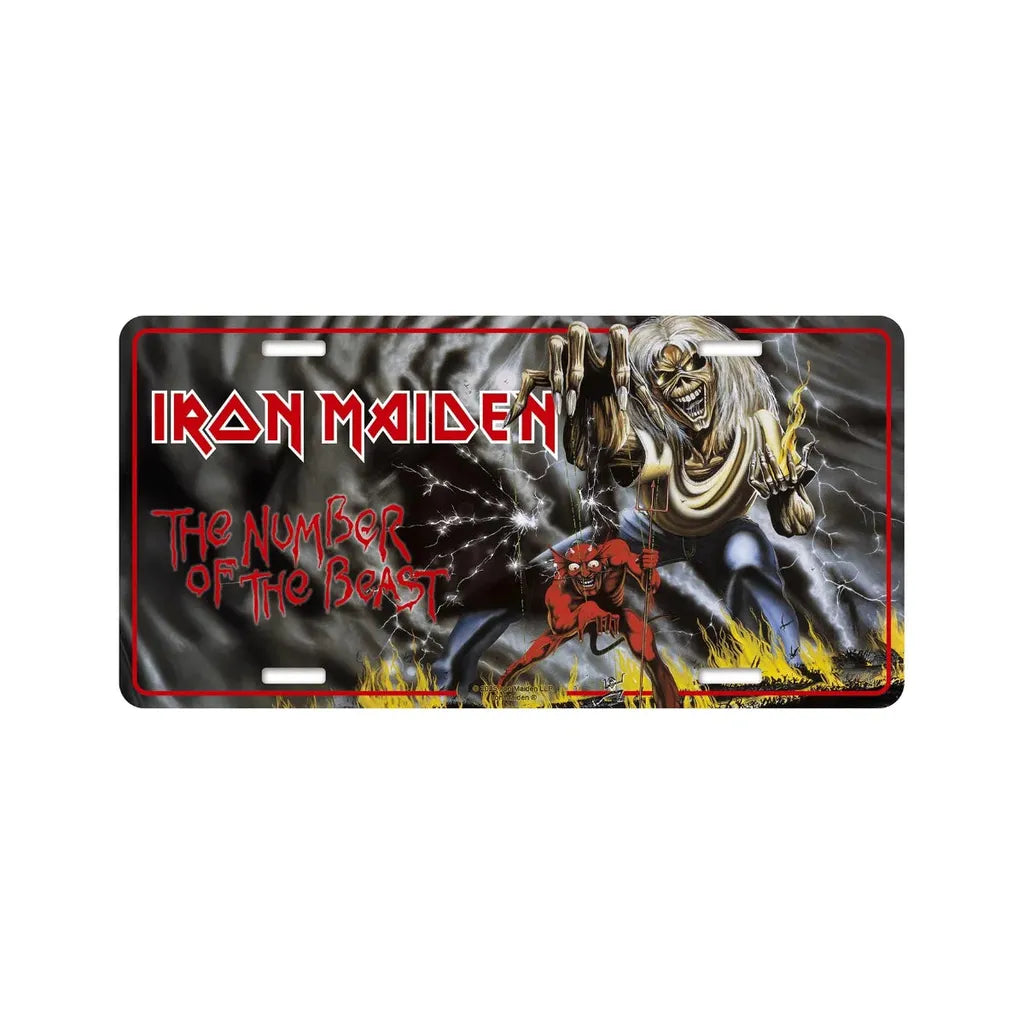 Iron Maiden Number of the beast sisustuskilpi – alumiini koristekilpi - Hoopee.fi