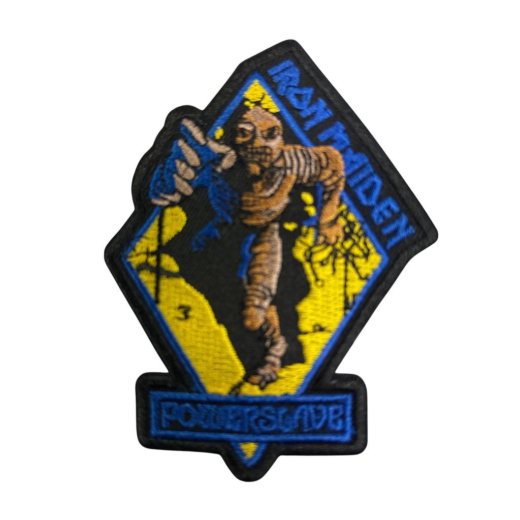 Iron Maiden - Shaped Powerslave Brodeerattu Hihamerkki / Patch 7×10 cm - Hoopee.fi