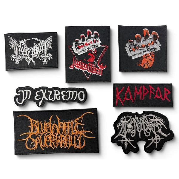 Kangasmerkit Nippu 14 - 7 kpl Bändipatseja 8–11 cm - Hoopee.fi
