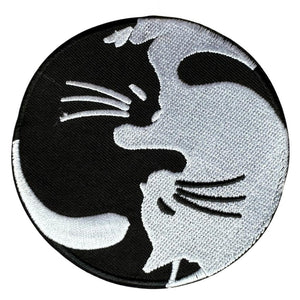 Kissat Yin Yang kangasmerkki - Hoopee.fi