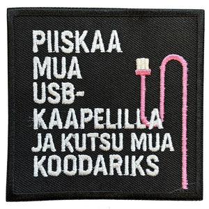 Koodari kangasmerkki - Hoopee.fi