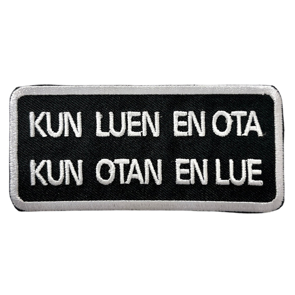 Kun luen en ota Kun otan en lue haalarimerkki - Hoopee.fi