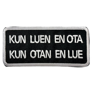 Kun luen en ota Kun otan en lue haalarimerkki - Hoopee.fi