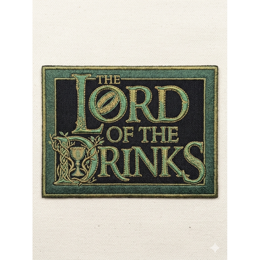 Lord of the Drinks kangasmerkki - Hoopee.fi
