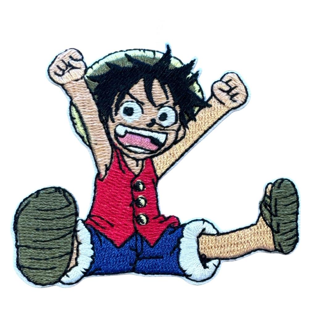 Luffy - Happy kangasmerkki - Hoopee.fi