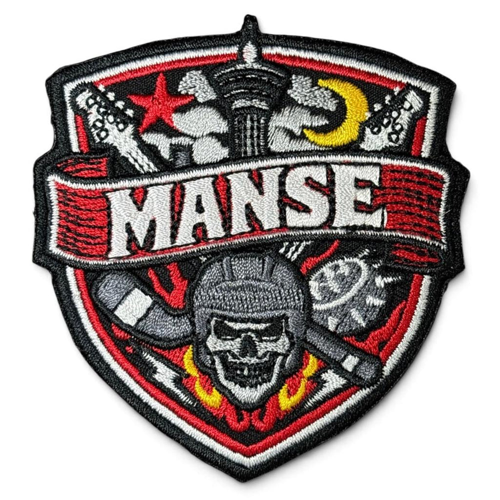 Manse kiekko kaupunki haalarimerkki - Hoopee.fi