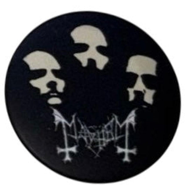Mayhem Logo Rintanappi 44mm – Norjalainen Black Metal Legenda - Hoopee.fi