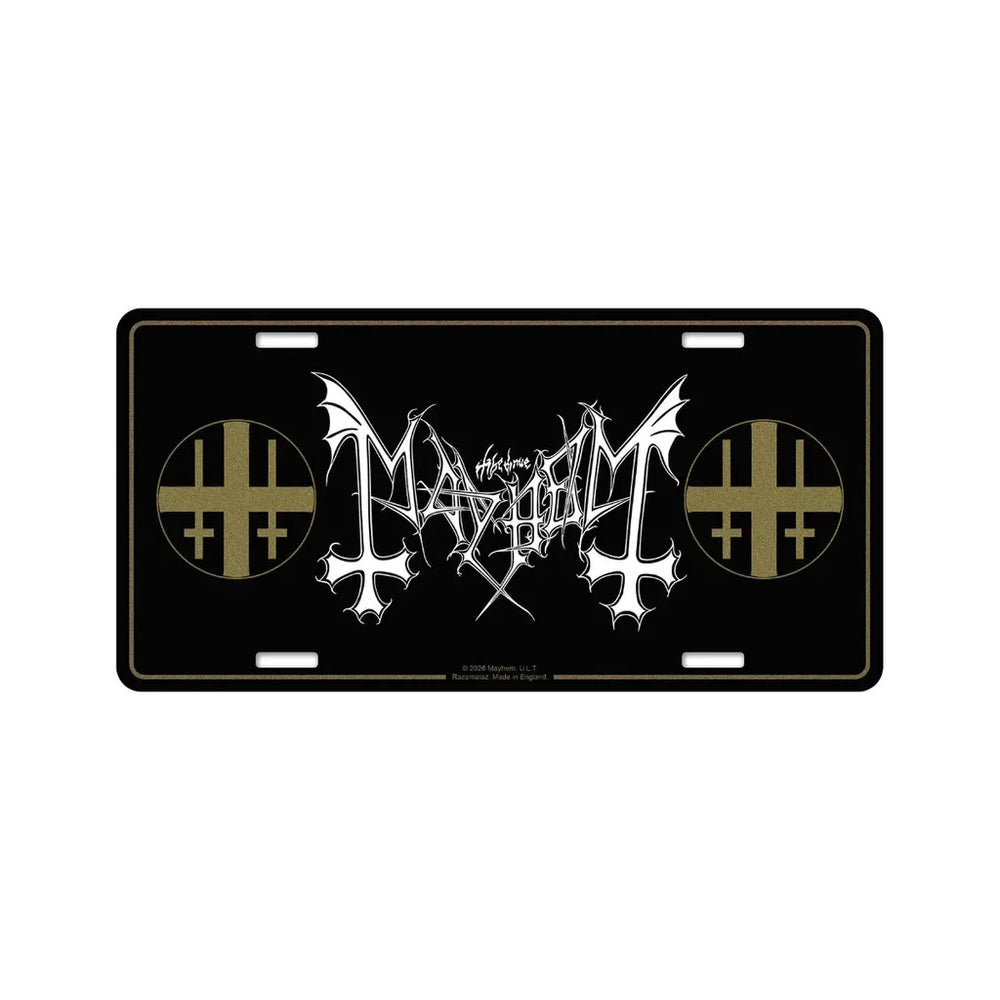 Mayhem Logo sisustuskilpi – alumiini koristekilpi - Hoopee.fi