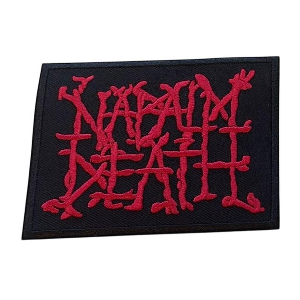 Napalm Death - Red logo hihamerkki - Hoopee.fi