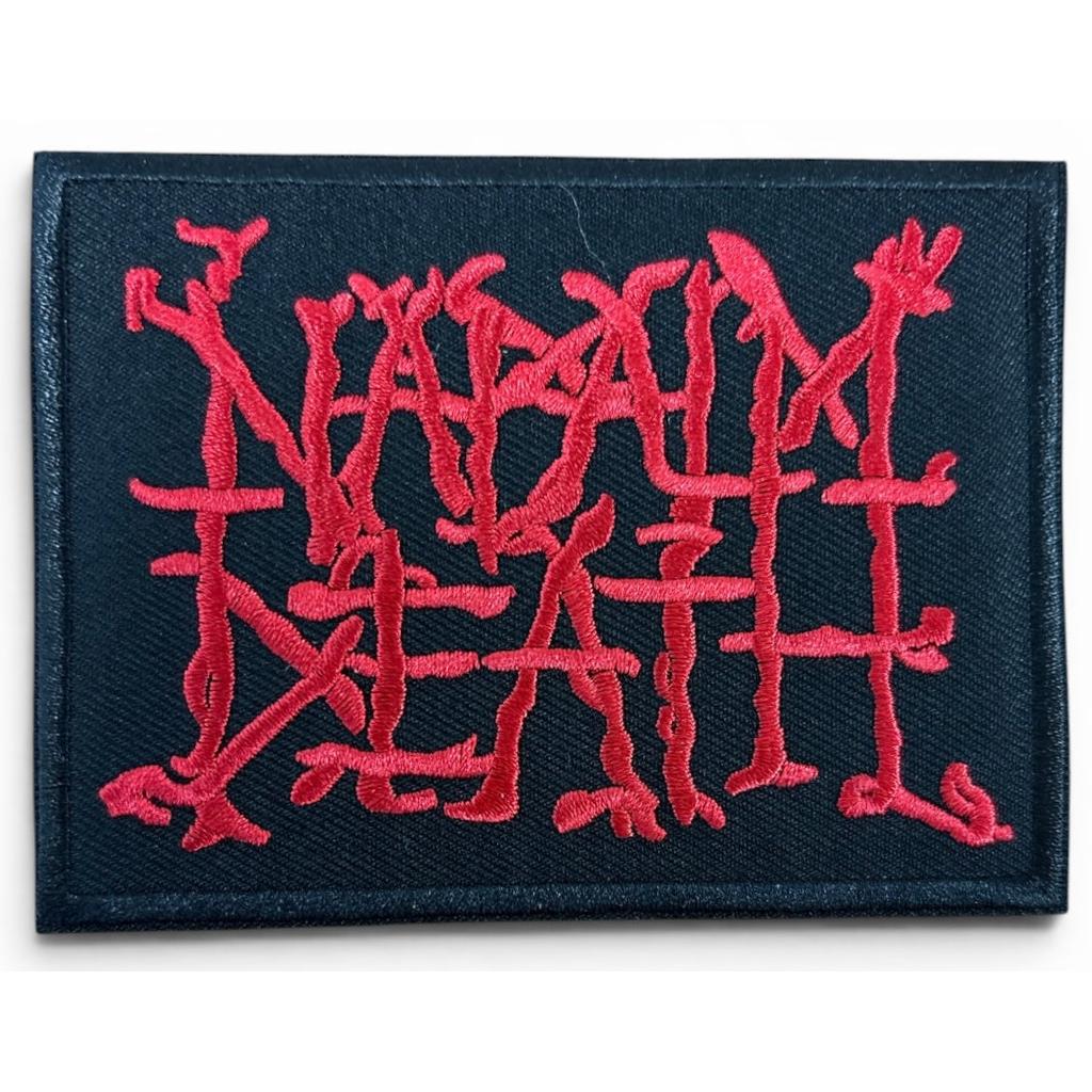 Napalm Death - Red logo hihamerkki - Hoopee.fi