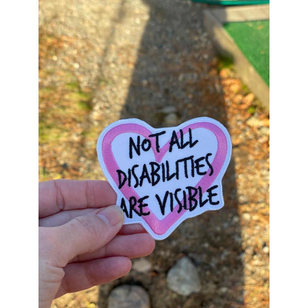 Not all disabilities are visible kangasmerkki - Hoopee.fi