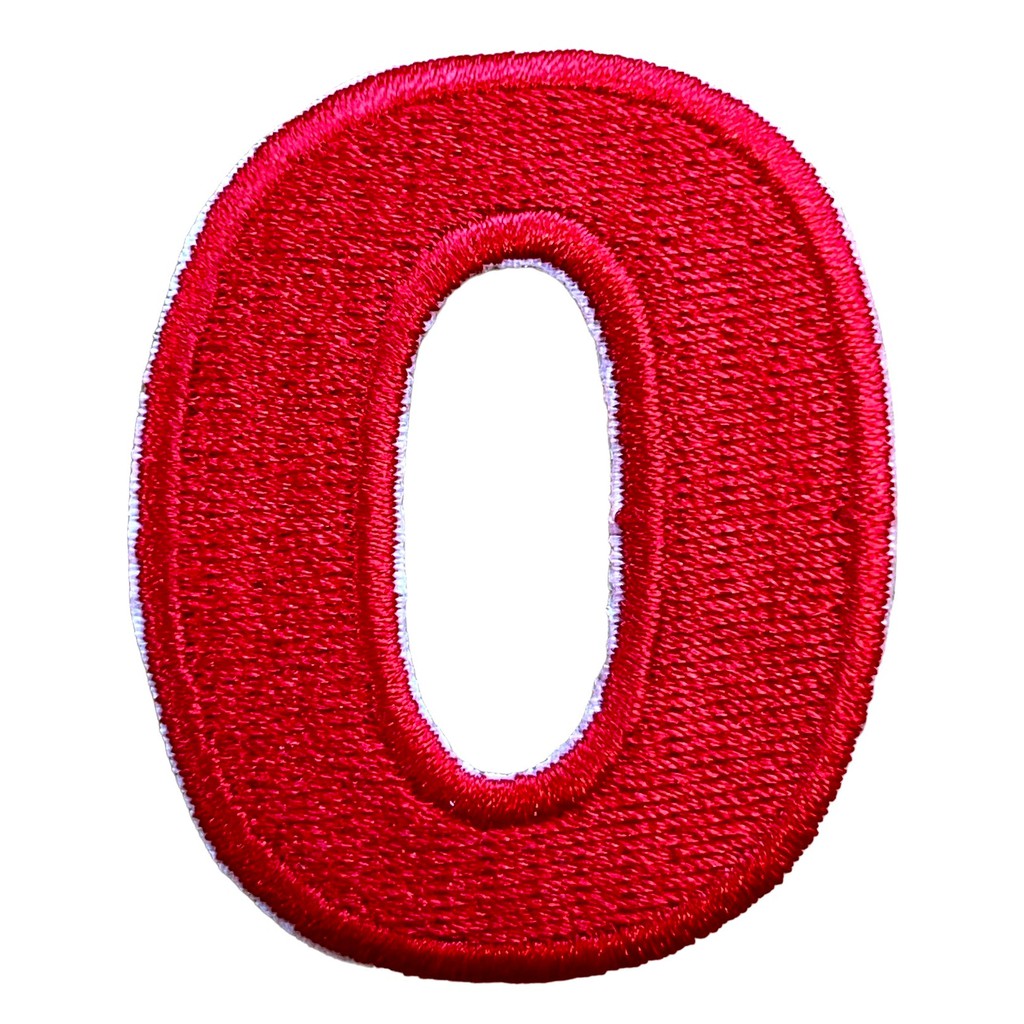 Numero 0 punainen hihamerkki - Hoopee.fi