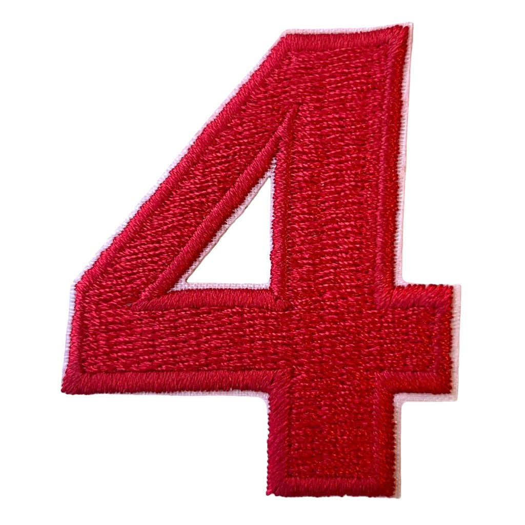 Numero 4 punainen hihamerkki - Hoopee.fi