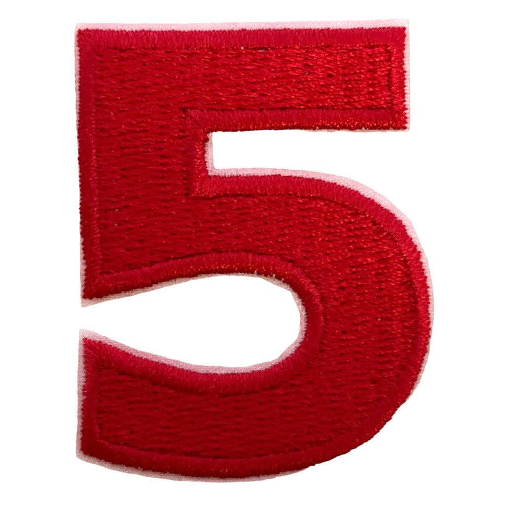 Numero 5 punainen hihamerkki - Hoopee.fi