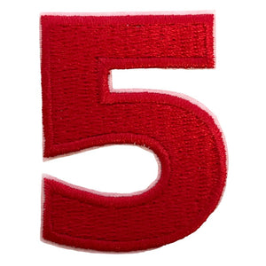 Numero 5 punainen hihamerkki - Hoopee.fi