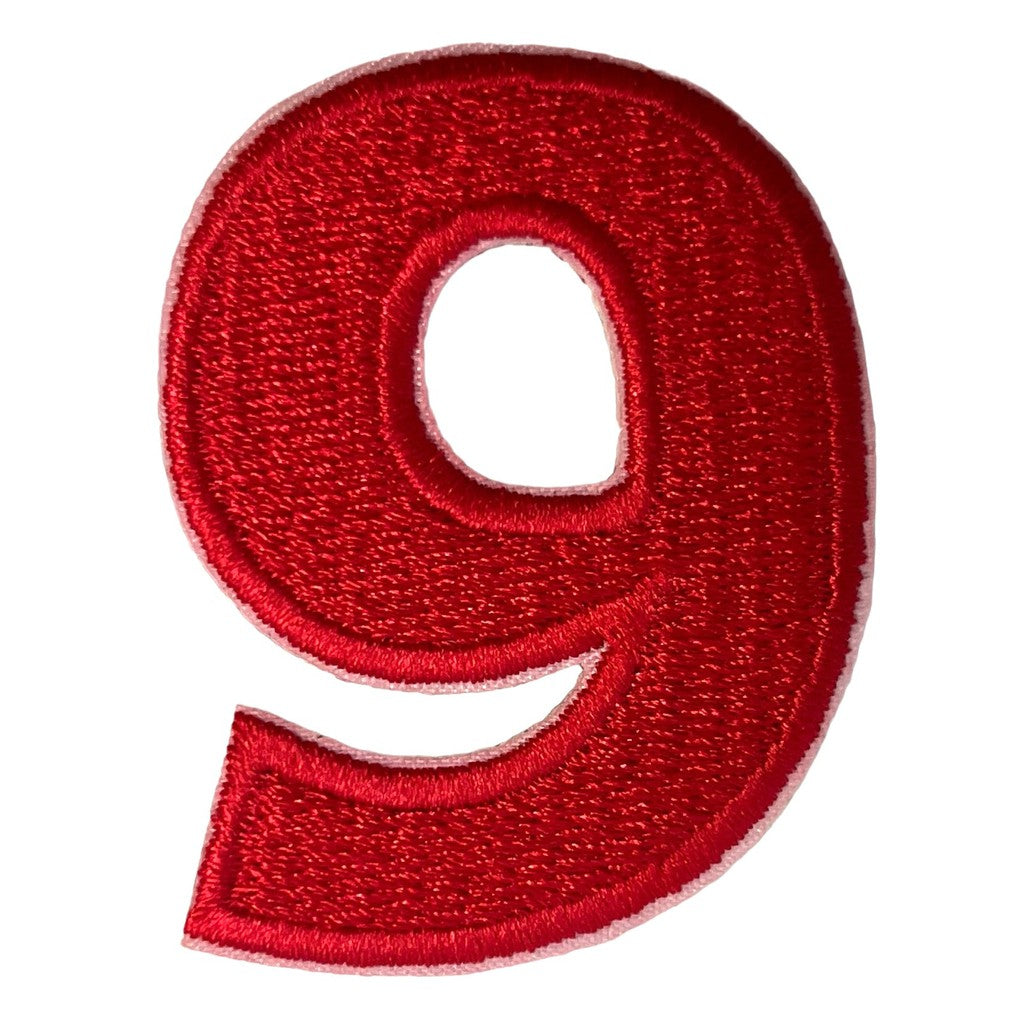 Numero 9 punainen hihamerkki - Hoopee.fi