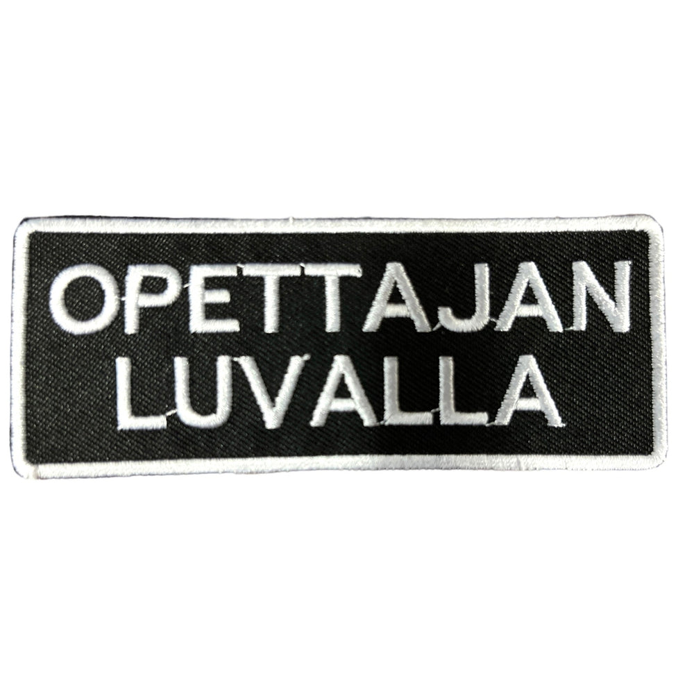 Opettajan luvalla hihamerkki - Hoopee.fi