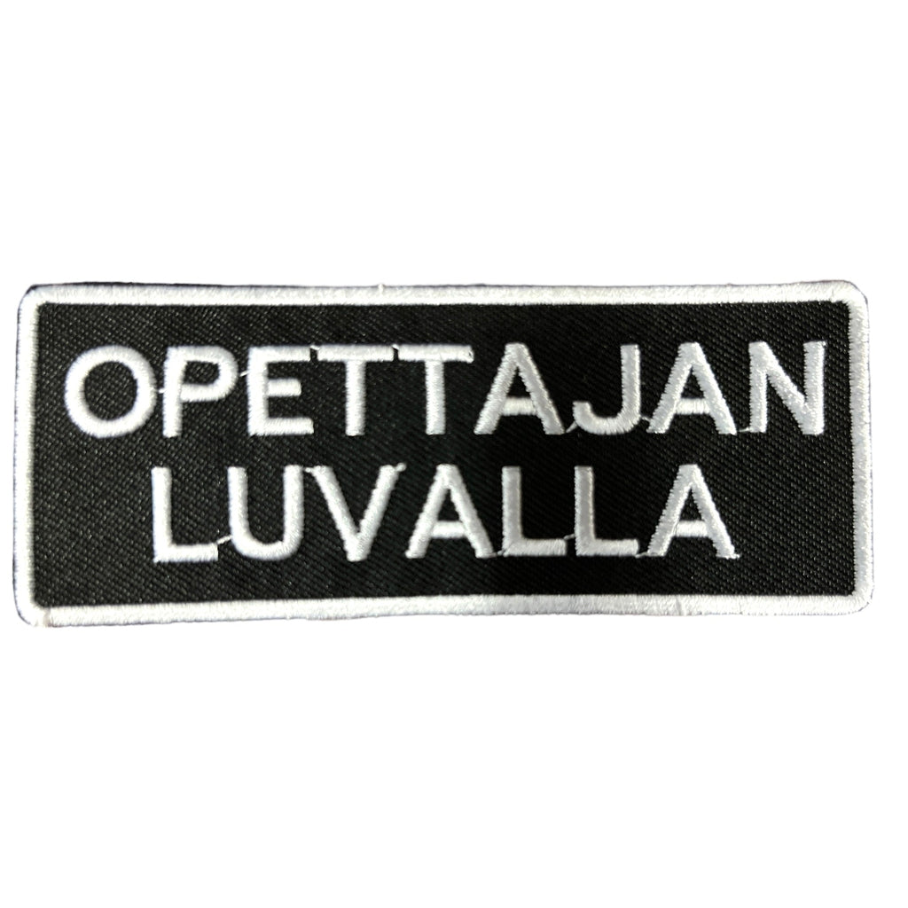 Opettajan luvalla hihamerkki - Hoopee.fi