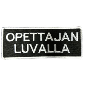 Opettajan luvalla hihamerkki - Hoopee.fi