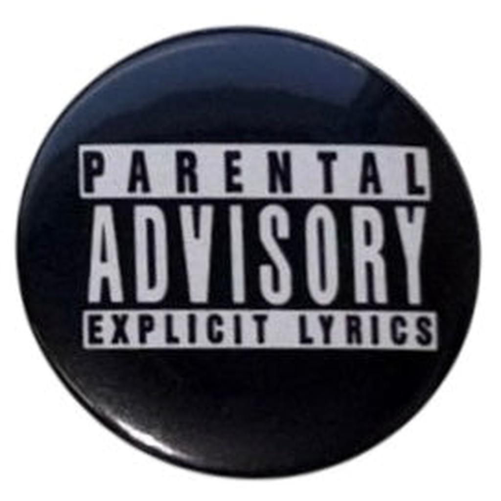Parental advisory ISO rintanappi - Hoopee.fi