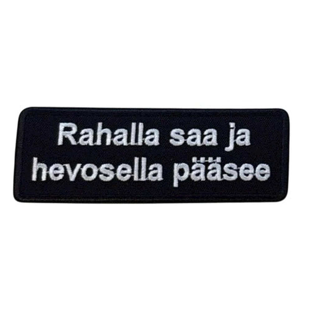 Rahalla saa ja hevosella pääsee haalarimerkki - Hoopee.fi