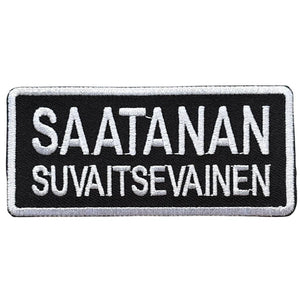Saatanan suvaitsevainen haalarimerkki - Hoopee.fi