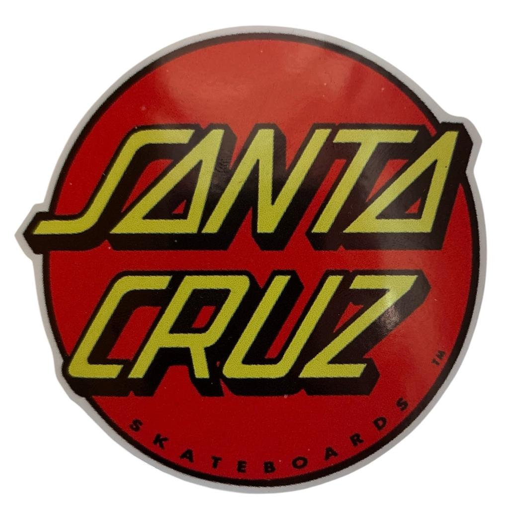 Santa Cruz - Red Logo Vinyylitarra / Sticker 8 cm - Hoopee.fi