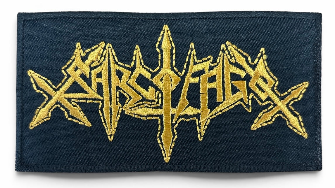 Sarcófago - Golden logo kangasmerkki