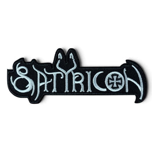 Satyricon - Cut Out Logo Brodeerattu hihamerkki / koko 4 x 12 cm - Hoopee.fi