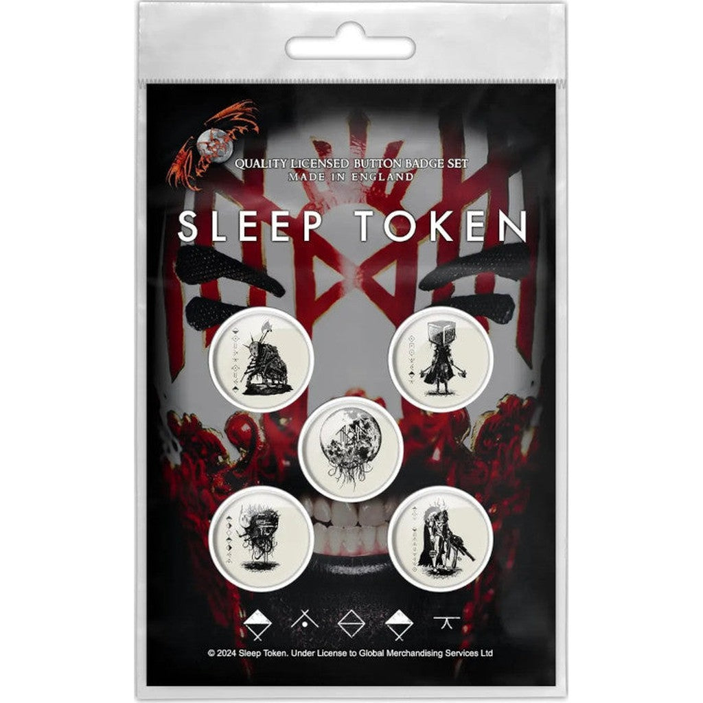 Sleep Token - Vessel mask rintanappisetti - Hoopee.fi