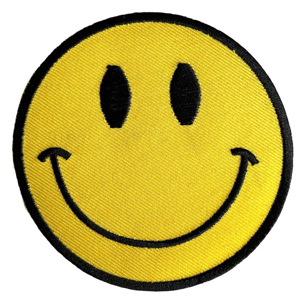Smiley face kangasmerkki - Hoopee.fi