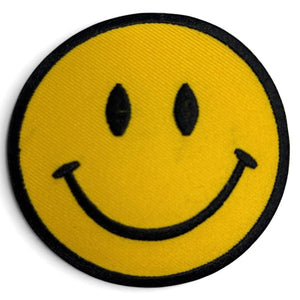 Smiley face kangasmerkki - Hoopee.fi