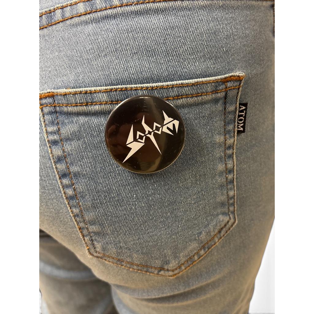 Sodom - Logo iso rintanappi - Hoopee.fi