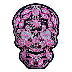 Sugar skull pink selkämerkki 18×25 cm - Hoopee.fi
