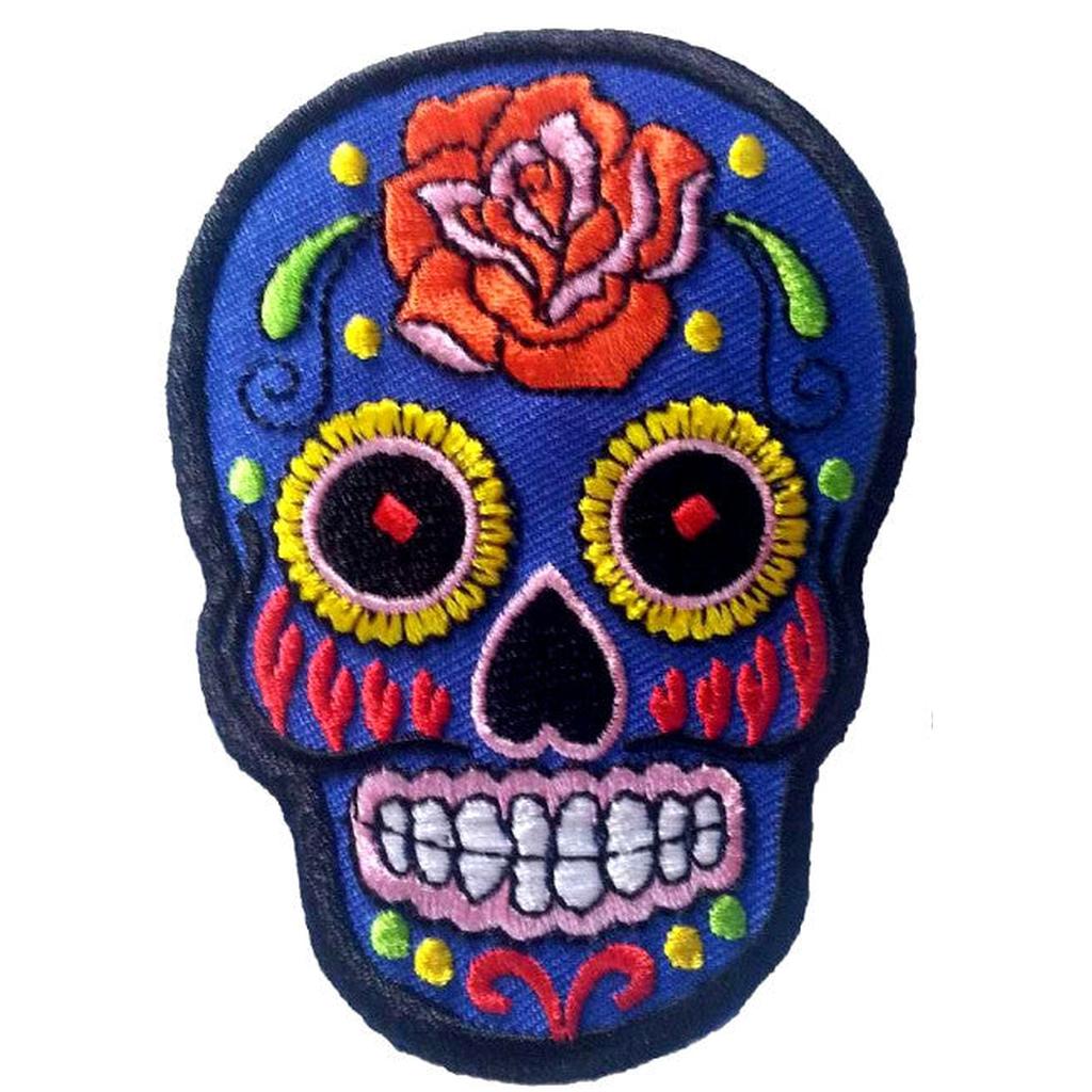 Sugar skull blue hihamerkki - Hoopee.fi