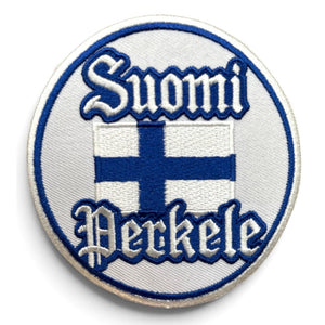 Suomi Perkele kangasmerkki - Hoopee.fi