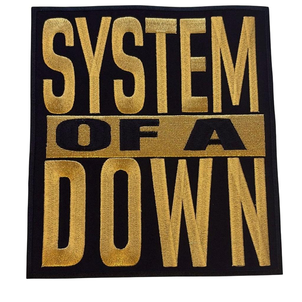 System of a Down - Gold logo selkämerkki - Hoopee.fi
