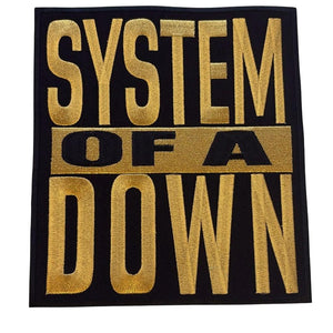 System of a Down - Gold logo selkämerkki - Hoopee.fi