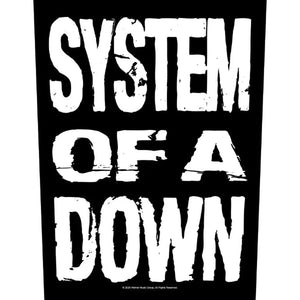 System of a Down - Stacked logo selkämerkki - Hoopee.fi