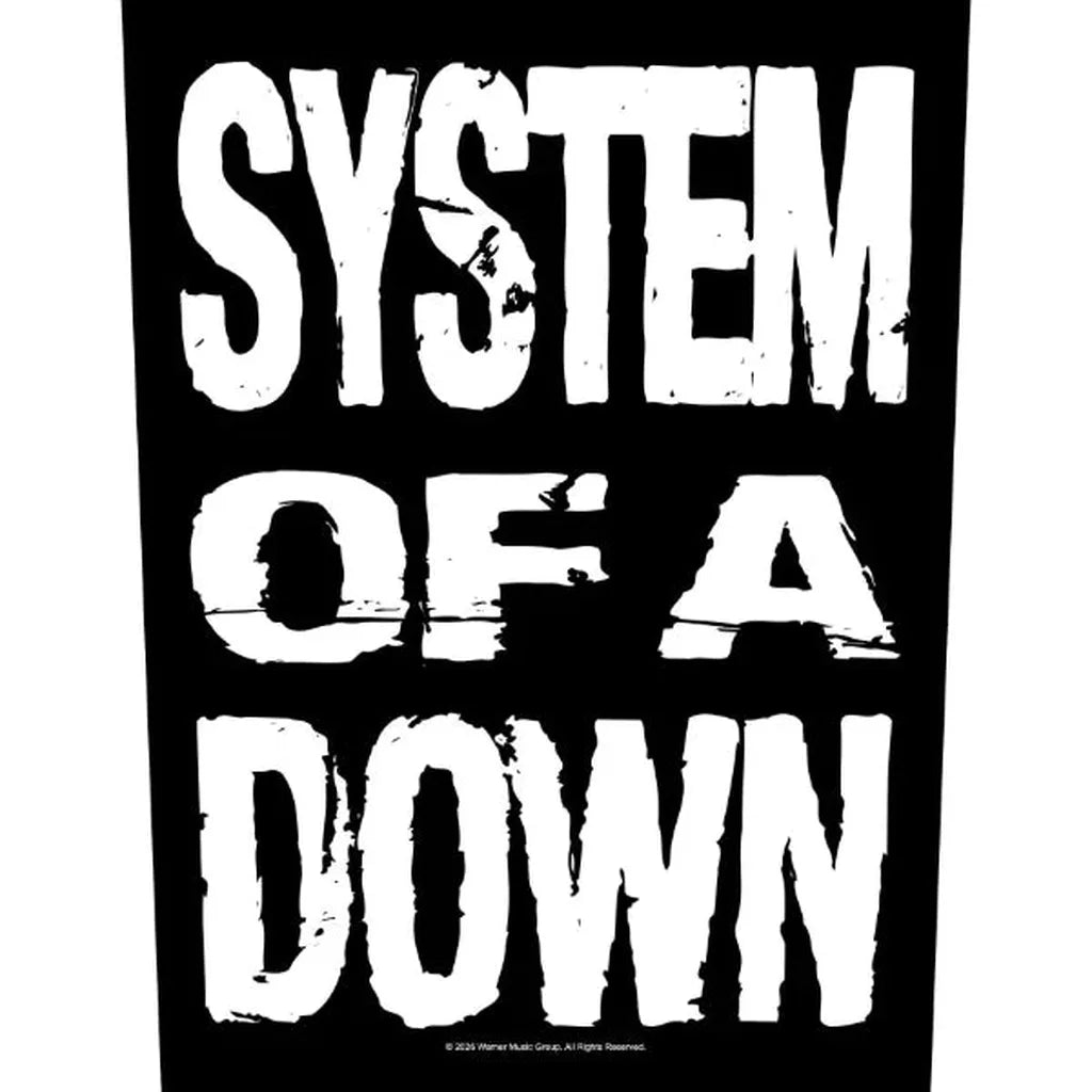 System of a Down - Stacked logo selkämerkki - Hoopee.fi