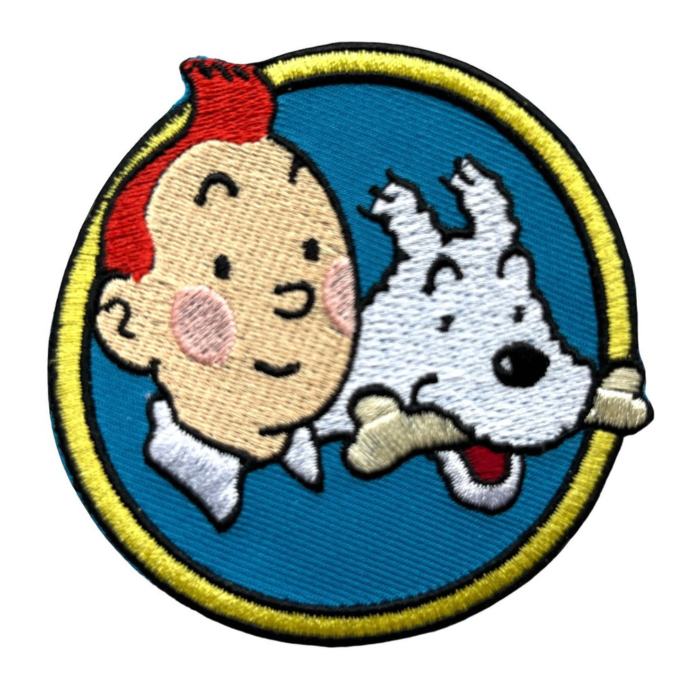 Tintti ja Milou luu suussa hihamerkki - Hoopee.fi
