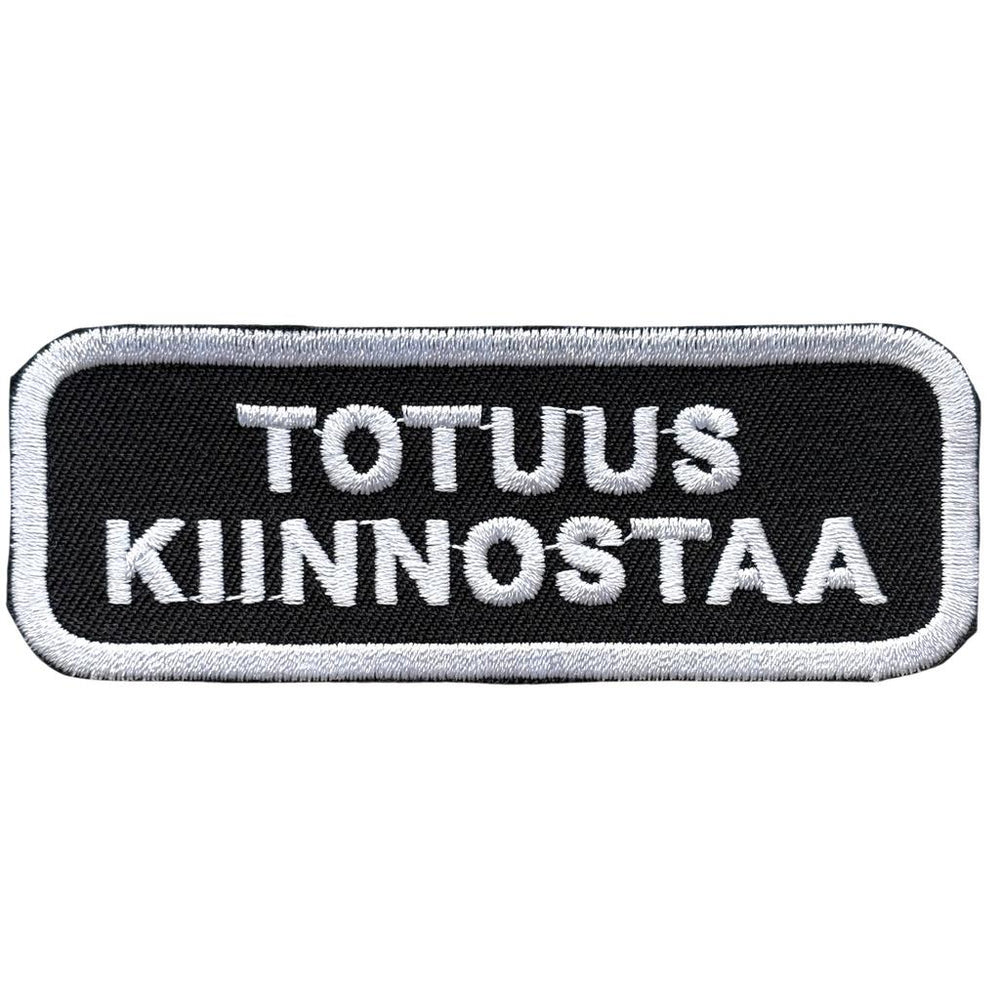 Totuus kiinnostaa haalarimerkki - Hoopee.fi